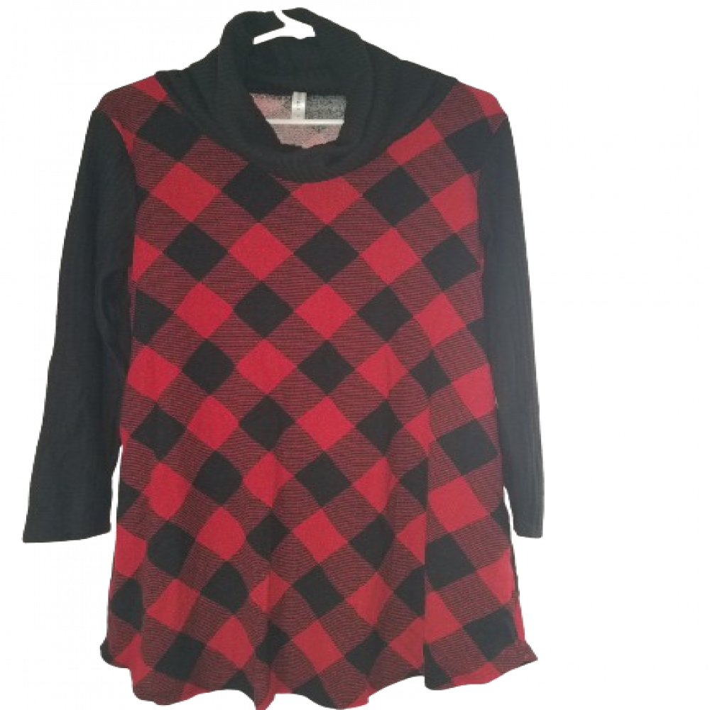 Red Buffalo Plaid Tartan Swing Dress