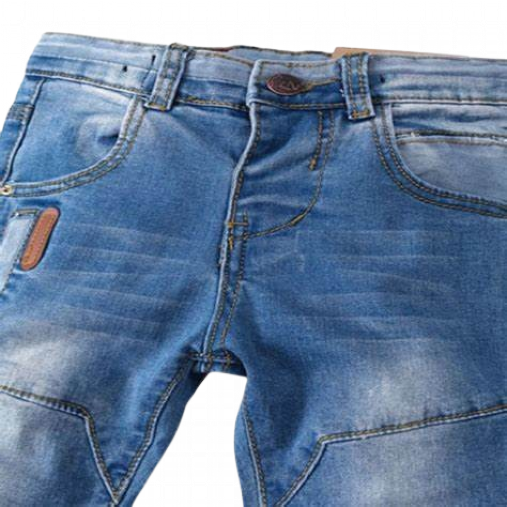 Boys Solid Color Denim Jeans